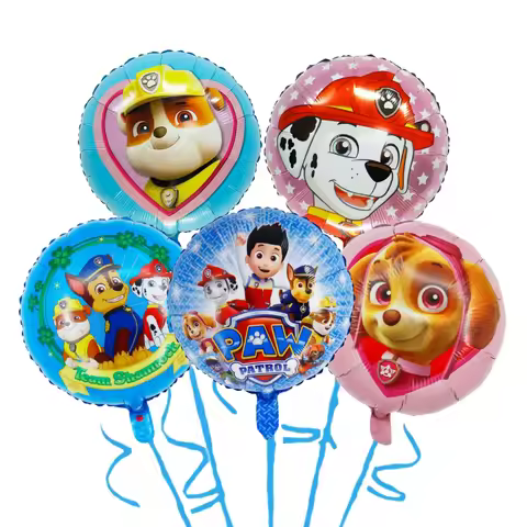 Paw Patrol Party Supplies Birthday Balloons Set Party Tableware Cup Plate Tablecloth Banner Hat Back