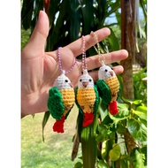 Jcraft parrot Keychain Bird crochet Doll