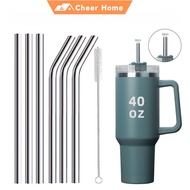 21cm/24cm/30cm 304 Stainless Steel Straw 40oz metal straw straw tumbler ﻿ straw bottle 吸管 ﻿ penutup 