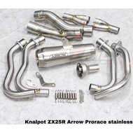 Exhaust Arrow zx25r zx25rr kawasaki ninja zx25r zx25rr Fullsysteem underbelly high'quality 54mm 4-1-