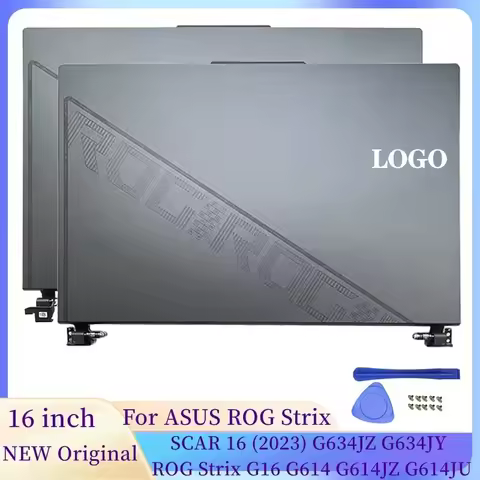 Notebook LCD Back Cover Hinges Front Bezel Laptop Case For ASUS ROG Strix 16 2023 G634JZ G634JY ROG 