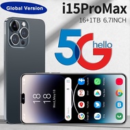 i15 Pro Max Cellphone Original Big Sale 2024 Android smartphone cheap handphone 6.7inch16GB RAM +1T ROM Android Cellphon