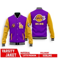 Varsity jacket LACKERS Los Angeles BASKET BALL VARSITY JACKET NBA - VARSITY JAKET BOMBER BASKET BALL