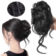 Flower Bud Head Wig Hair Bun Clip Wig Ponytail Model Ponytail Hair Bun Fake Hair Bun Jedai Wig Weddi