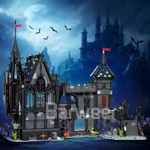 3007PCS Movie Medieval Vampire Gulad Castle Building Set,City Architecture Modular Building Block Gi