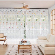 1pc Blue Cartoon Rocket Spaceship Blackout Curtains For Kids Boys Room Nursery Planet Satellite Embr