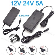 Universal Transformer Charger Adaptor AC 100-240V DC 12V 5A Power Supply 24V 5A Power Adapter for LED Strips Light  SGH2