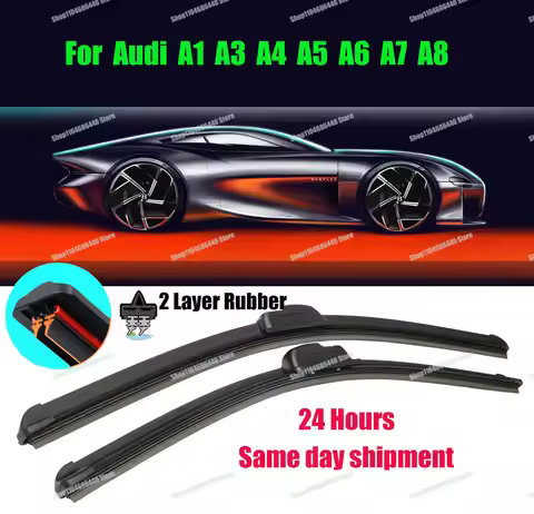 For Audi A1 A3 A4 A5 A6 A7 A8 Front Windshield Washer Brushes Accessories 8x 8V B8 B9 8T C7 4G RS7 4