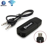 USB BLUETOOTH AUDIO RECEIVER + AUX CABLE CAR BLUETOOTH ADAPTOR
