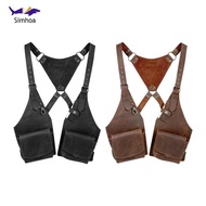 [Simhoa] Concealed Armpit Sling Bag Stylish Crossbody Pack for Festivals And Errands