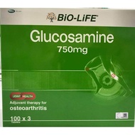 BIO LIFE Glucosamine 750mg 100s x 3