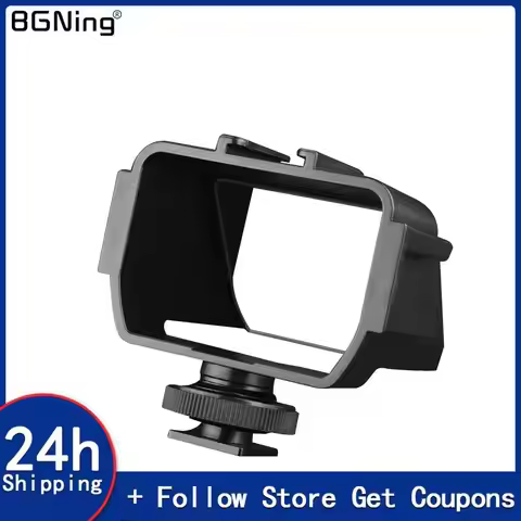 Universal Camera Mirror Flip Screen Selfie Vlog 3 Cold Shoe Mount for Fujifilm XT5 X-T4 for Sony ZV-