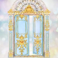 灰姑娘城堡大門貼紙（12色）