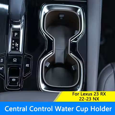 QHCP Car Center Console Water Cup Holder Drinks Holder TPE Bottle Insert Stand Fit For Lexus RX 23-2