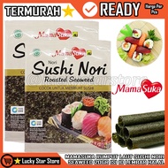 HIJAU MAMASUKA SEAWEED GIMBAP SUSHI NORI ROASTED SEAWEED 20G 20 GRAM MAMASUKA SUSHI NORI ROASTED SEA