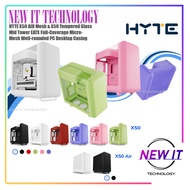 HYTE X50 AIR Mesh & X50 Tempered Glass Mid Tower EATX Full-Coverage Micro-Mesh Well-rounded PC Deskt