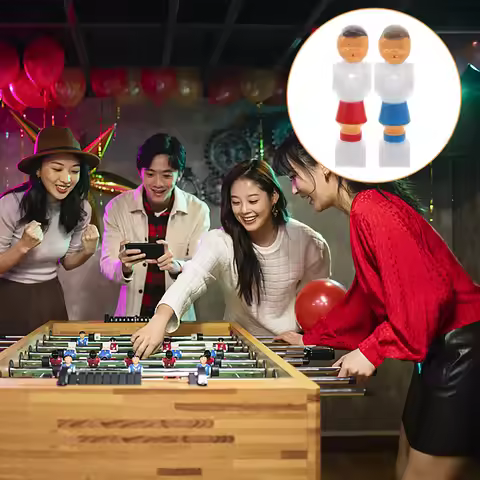 4Pcs Foosball Players Table Soccer Figures Replacement Soccer Players for Desk Football Game Impact 