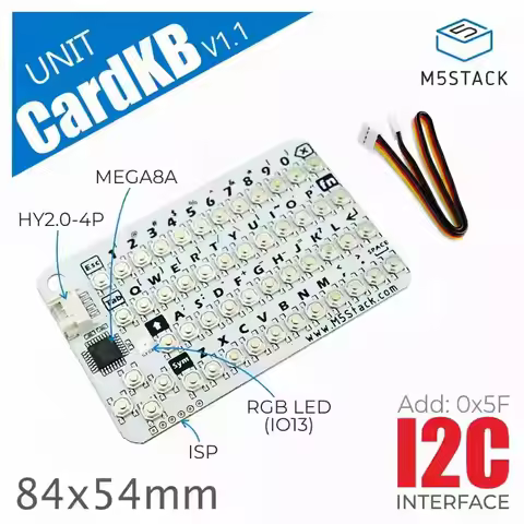 M5stack Unit Cardkb V1.1 Matrix Keyboard Card Keyboard Unit 50-key Mega8a