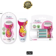 Schick Intuition Silk Effects Plus Women Shaving Kit | Refill Razor Blades (3 Pieces) Disposable Sha