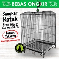 BERKUALITAS Sangkar kandang kotak besi lipat no2 sangkar burung kacer