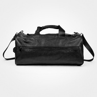 Men's genuine leather multi-functional travel Duffel Bags