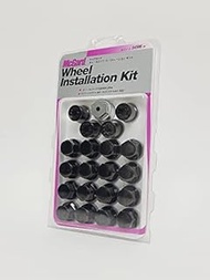 McGard MCG-84586BK M12P1.5 Lock Nut Installation Kit, Black, Flat Seat