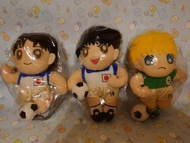 (懷舊系列) 足球小將 (Captain Tsubasa) 大空翼, 岬太郎, 史奈達 夾公仔機景品布公仔 (1993年製造), 共3款, 市面罕有, 收藏之選。