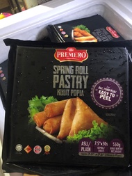 ปอเปี๊ยะ ปอเปี๊ยะทอด แผ่นปอเปียะ แพ็คดำ 10 แพ็ค ( 1แพ็ค50แผ่น น้ำหนัก 550g. ขนาด7.5×7.5นิ้ว