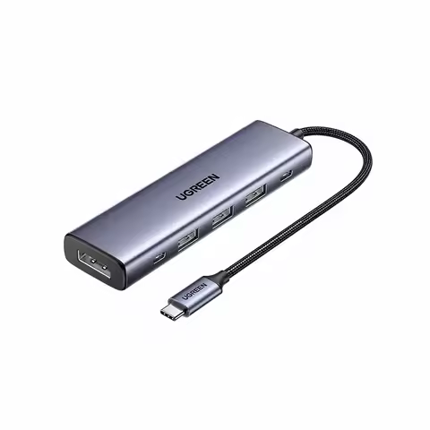 UGREEN Type-C 6-in-1 multifunctional docking station HD screen projection CM511 DP1.4 4K60Hz 2K120Hz