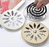 Mosquito Coils Holder with Cover Incense Holder Metal Plate (KATOL STAND)