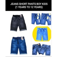 Short Jeans Boy Kids Seluar Jeans Pendek (1 YEAR - 12 YEARS)
