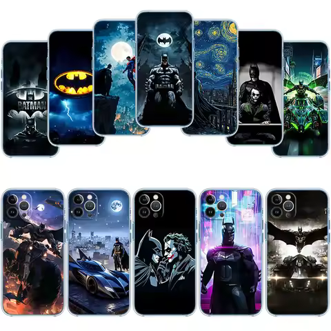 Batman Transparent Phone Case for Motorola G7 G8 G9 G84 G85 G73 G24 G15 Z2 Play Power Plus