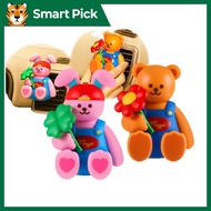 WIGGLE WIGGLE  Big Figure **Cute** Car Air Freshener (Flower Wiggle Bear/ Clover Bunny)