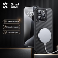 SmartDevil เคส KEVLAR Magsafe เคสโทรศัพท์สำหรับ iPhone 15 Pro iPhone 15 Pro เคส iPhone 15 Plus เคส iPhone 15 Plus เคส iPhone 15ป้องกันการตกแบบรวมทุกอย่างเคสโทรศัพท์กันกระแทกพร้