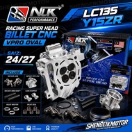 LC135 Y15 RACING SUPER HEAD BILLET 24/27 CNC BILLET NLK  HEAD