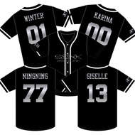 Black Jersey aespa synk aexis line kpop korea winter giselle karina ning softball