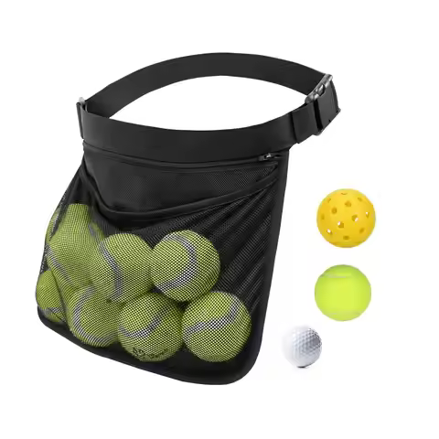 Tennis Balls Storage Bag Beach Tennis Balls Bag Pick Balls Portable Ball Waist Bag Tennis Pickup Bal