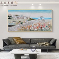 Perilla-Canvas printing painting oil painting pastoral style flower scenery living room decoration p
