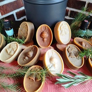 三款香藥草手工皂組盒-澳洲茶樹-薰衣草-迷迭香-糜鹿造型精油皂