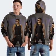 Nelly American Rapper Fullprint Hoodie Jacket, Polyester Jersey Material