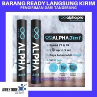 Shuttlecock Alpha Black Pro 3in1 Badminton Shuttlecock Durable Strong