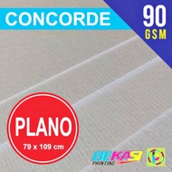 Kertas Concorde 90 GSM Plano 79 x 109 cm (Tipis)