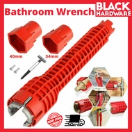 Black Hardware Kitchen Sink Adjustable Water Wrench Tap Pipe Paip Kepala Sinki Dapur Cabinet Tandas 