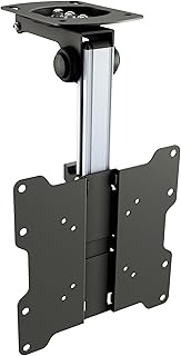 RICOO Monitor & TV Ceiling Mount for TVs 13-33 Inches, Foldable, Swivelling, Height Adjustable, Univ