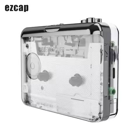 Ezcap 218PT Cassette Tape to MP3 Converter Recorder via PC Cassette Tape Player with Earphone Tape C