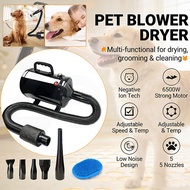 Pet hair dryer Pet Dogs Pet Cat Grooming Water Blower Strong Power 6500W High Speed Pet Hair Dryer F