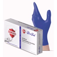 Shirudo Fit n Feel Nitrile Disposable Gloves S/M/L 100's pcs
