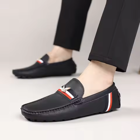 Men Loafers Driving Shoes Casual Shoes Comfortable Classic PU Leather Loafers Business Shoes Slip on