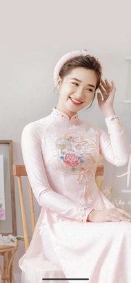 Áo dài phiến Ngọc tiệc hỏi cưới cover Hehada