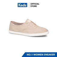 KEDS WF52508 CHILLAX SEASONAL SOLID TAUPE Women's Slip-on Sneakers Brown good